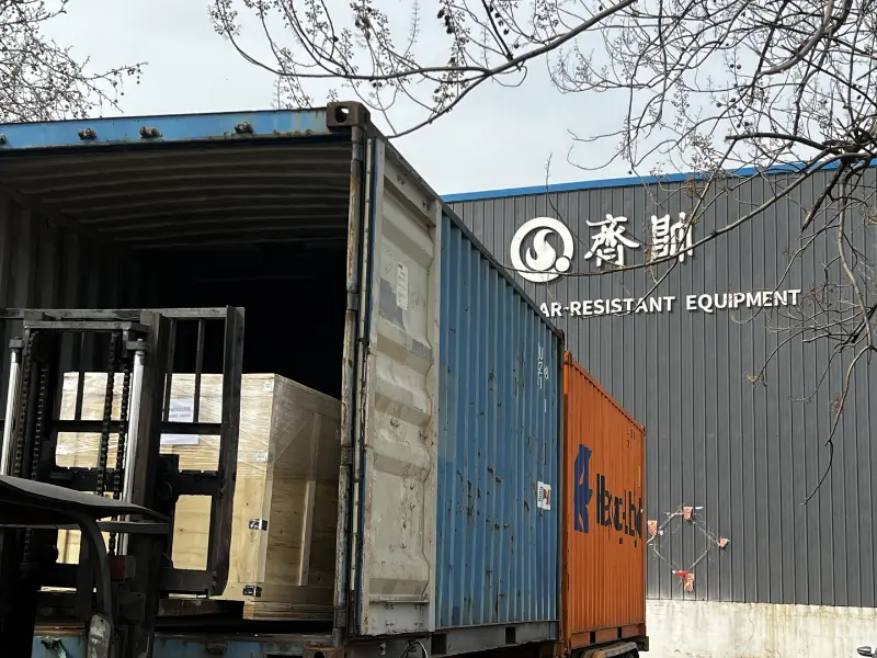 Shandong Qishuai Wear-Resistant Equipment | Production and dispatch of Ceramic Rubber Embedded Steel Liners completed